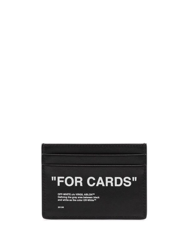 Off-White  "For Cards" quote cardholder