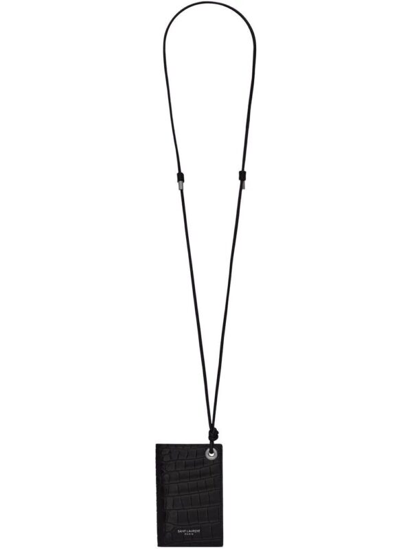 Saint Laurent  logo-stamp cardholder
