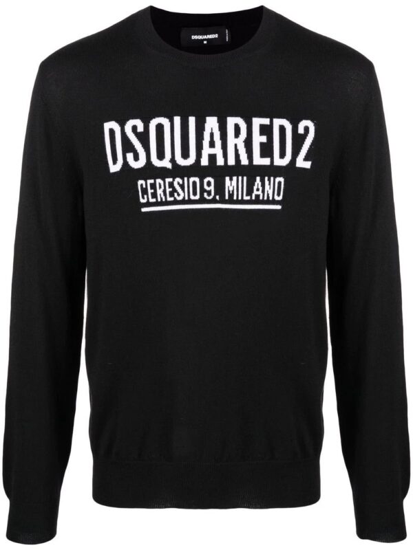 Dsquared2  logo intarsia-knit jumper