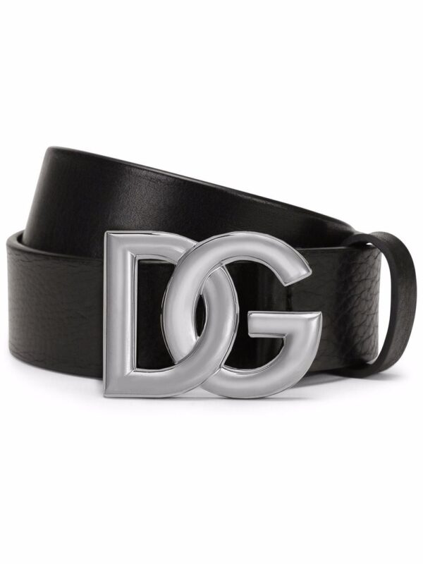 Dolce & gabbana  calf leather logo-buckle belt