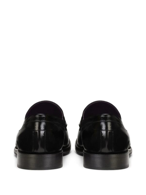 Dolce & Gabbana  logo-plaque leather loafers - Image 3