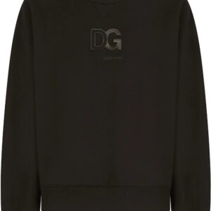 Dolce & Gabbana  3D DG logo-patch crew-neck sweatshirt