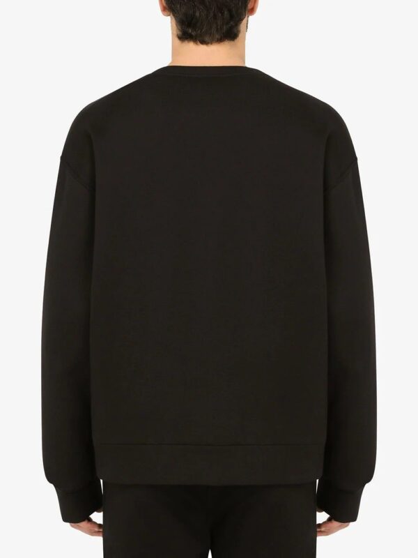 Dolce & Gabbana  3D DG logo-patch crew-neck sweatshirt - Image 4