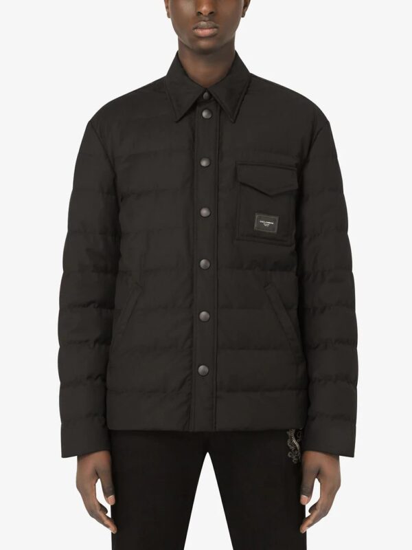 Dolce & Gabbana  logo-patch quilted padded jacket - Image 3