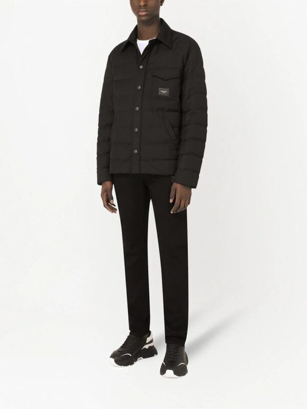 Dolce & Gabbana  logo-patch quilted padded jacket - Image 2