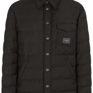 Dolce & Gabbana  logo-patch quilted padded jacket