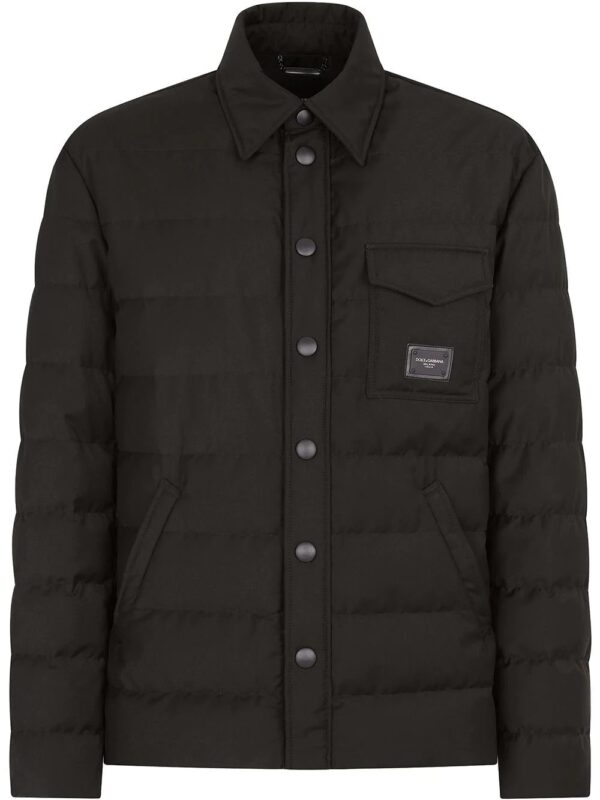 Dolce & Gabbana  logo-patch quilted padded jacket