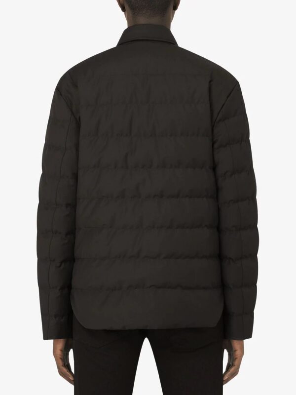 Dolce & Gabbana  logo-patch quilted padded jacket - Image 4