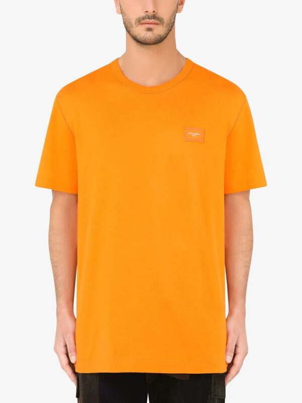 Dolce & Gabbana  logo-patch cotton T-shirt - Image 3
