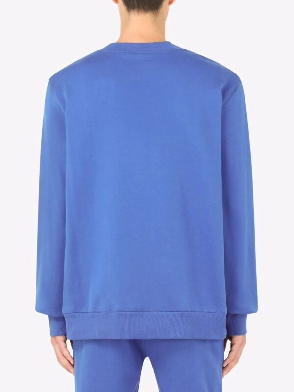 Dolce & Gabbana  cotton logo-plaque sweater - Image 4