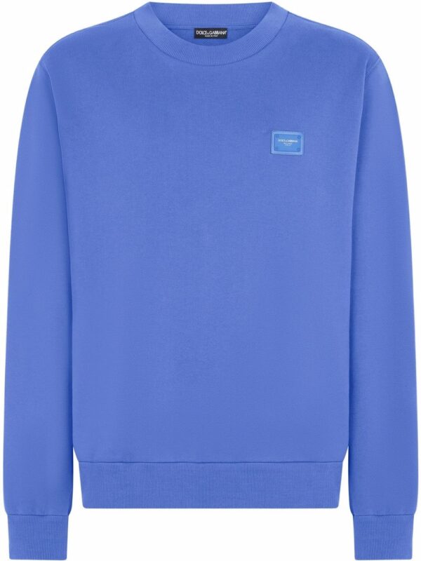 Dolce & Gabbana  cotton logo-plaque sweater
