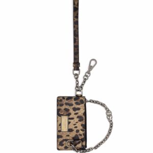 Dolce & Gabbana leopard-print leather card holder