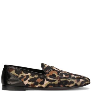Dolce & Gabbana  leopard print calf hair loafers