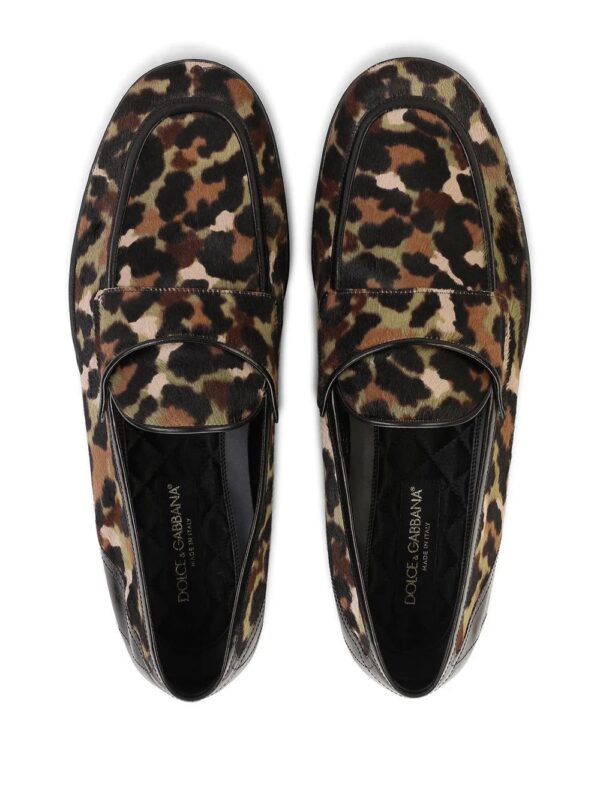 Dolce & Gabbana  leopard print calf hair loafers - Image 4