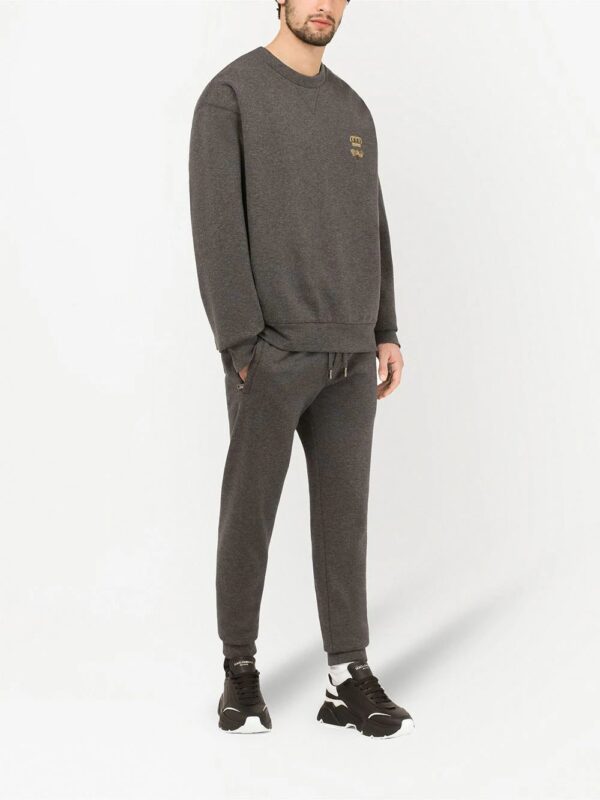 Dolce & Gabbana  bee-embroidered cotton-blend sweatshirt - Image 2