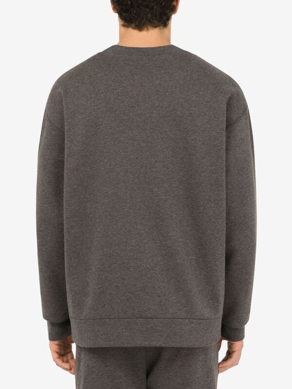 Dolce & Gabbana  bee-embroidered cotton-blend sweatshirt - Image 4