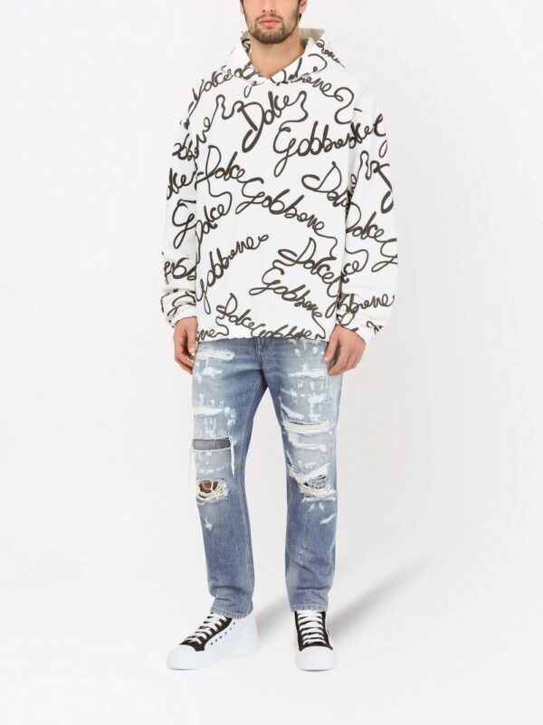 Dolce & Gabbana  all-over logo print hoodie - Image 2