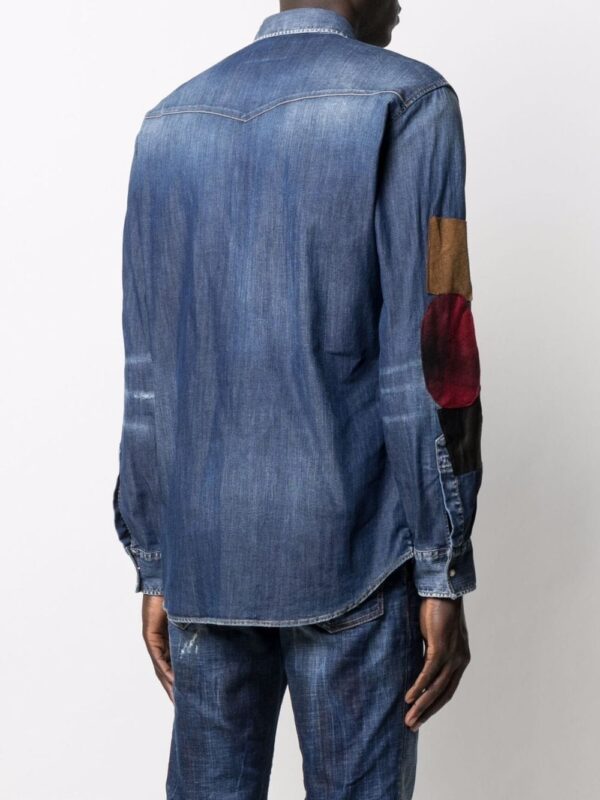 Dsquared2  distressed denim shirt - Image 4