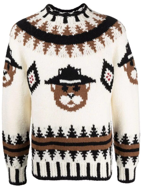 Dsquared2  intarsia-knit wool jumper