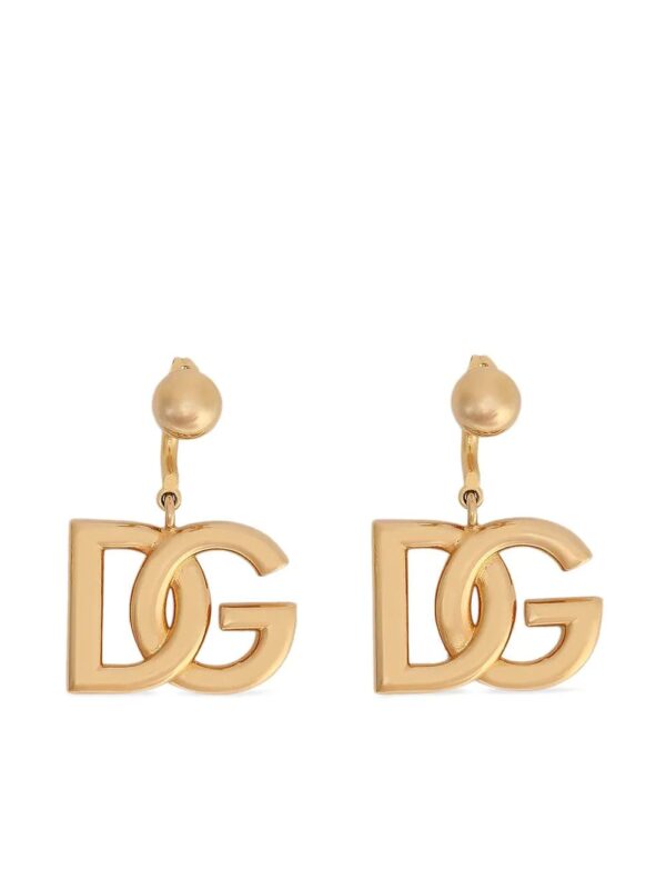 Dolce & Gabbana  interlocking logo drop earrings