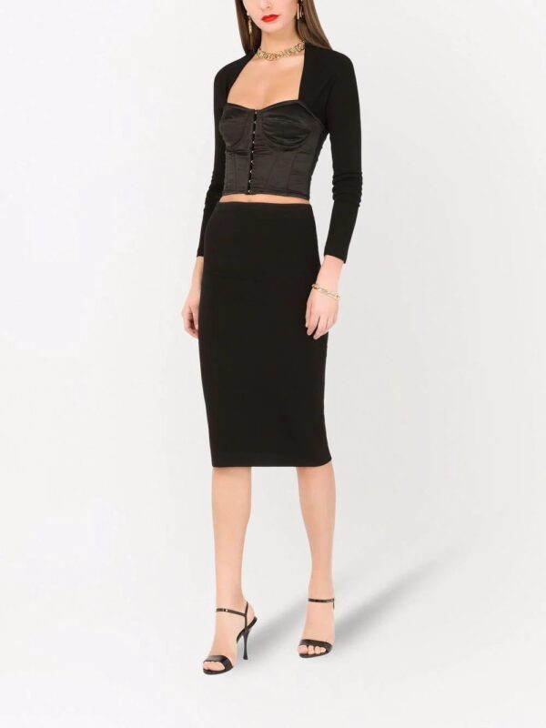 Dolce & Gabbana  bodice-effect long-sleeved top - Image 2