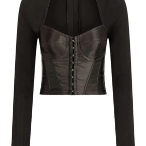 Dolce & Gabbana  bodice-effect long-sleeved top