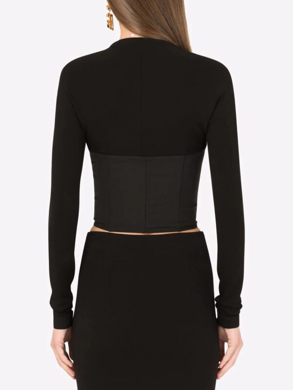Dolce & Gabbana  bodice-effect long-sleeved top - Image 4