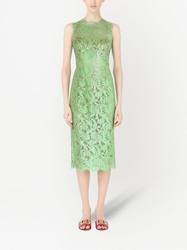 Dolce & Gabbana  semi-sheer lace dress - Image 3