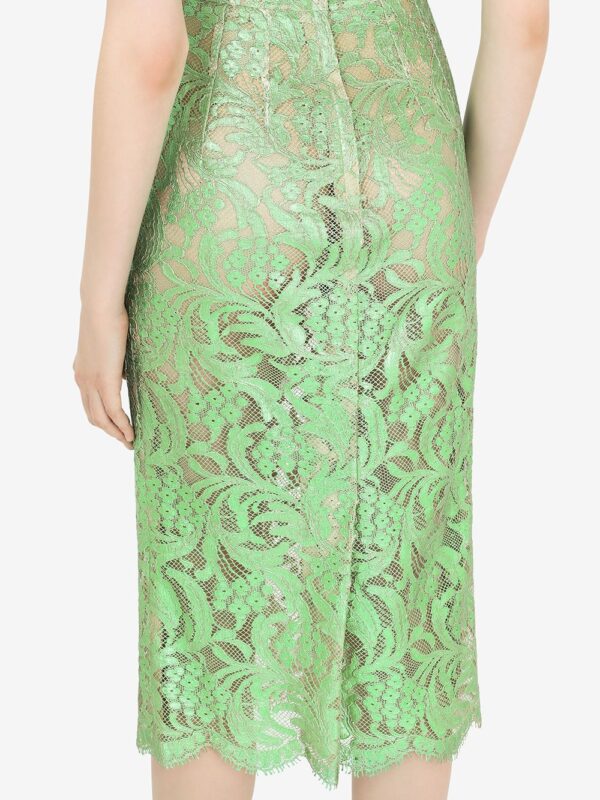 Dolce & Gabbana semi-sheer lace dress - Image 5