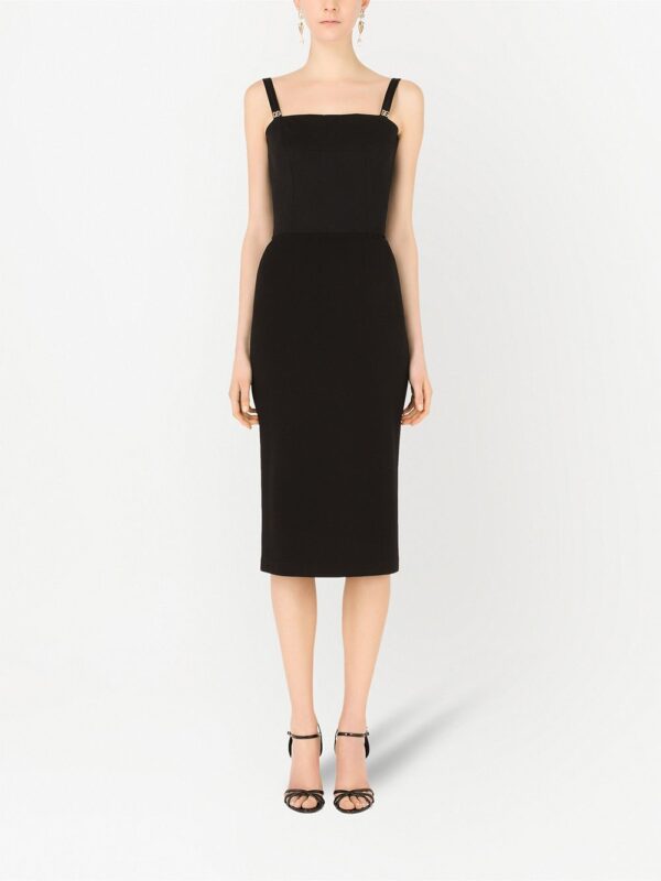 Dolce & Gabbana logo-appliqué sleeveless midi dress - Image 2