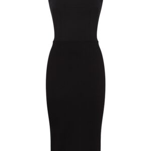 Dolce & Gabbana logo-appliqué sleeveless midi dress