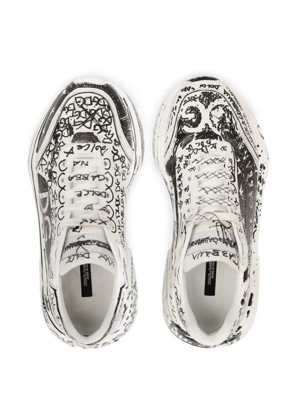 Dolce & gabbana  hand paint-print low-top sneakers - Image 3