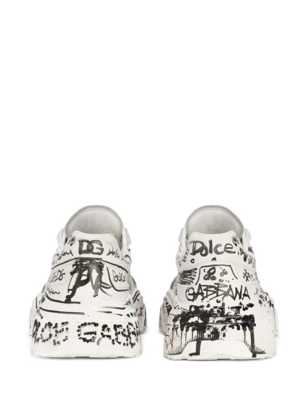 Dolce & Gabbana  hand paint-print low-top sneakers - Image 3