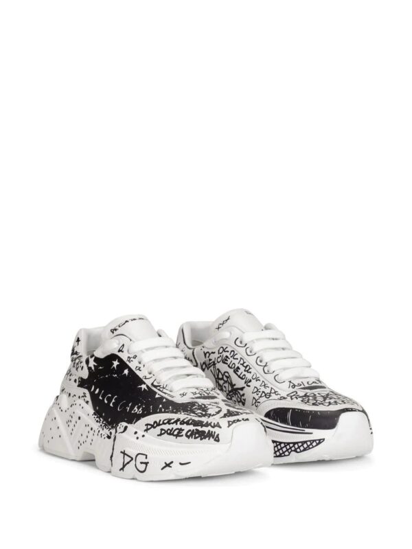 Dolce & Gabbana  hand paint-print low-top sneakers - Image 2