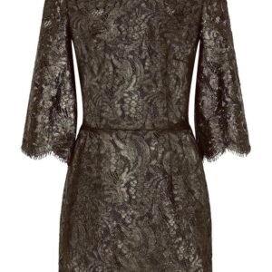 Dolce & Gabbana floral-lace sheer minidress