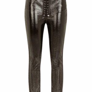 Dolce & Gabbana  coated lace-up skinny trousers