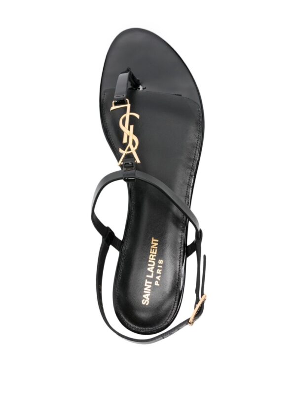 Saint Laurent  Cassandra logo plaque sandals - Image 4