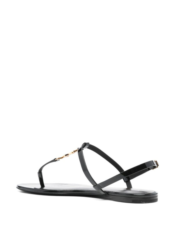Saint Laurent  Cassandra logo plaque sandals - Image 3