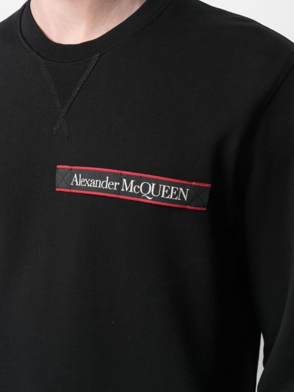 Alexander McQueen  logo tape long sleeve sweatshirt - Image 4