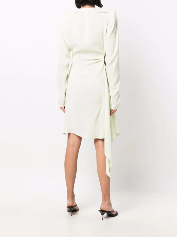 Off-White  cut-out long-sleeve dress - Image 4