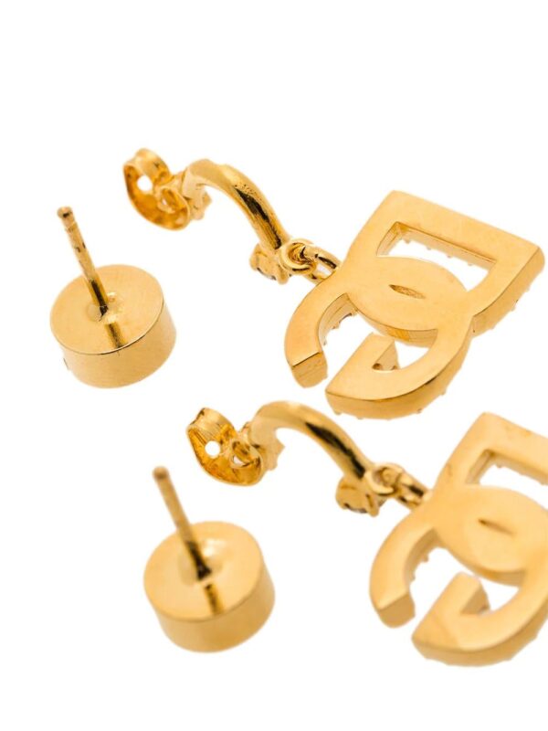 Dolce & Gabbana  rhinestone-embellished D&G earrings - Image 4