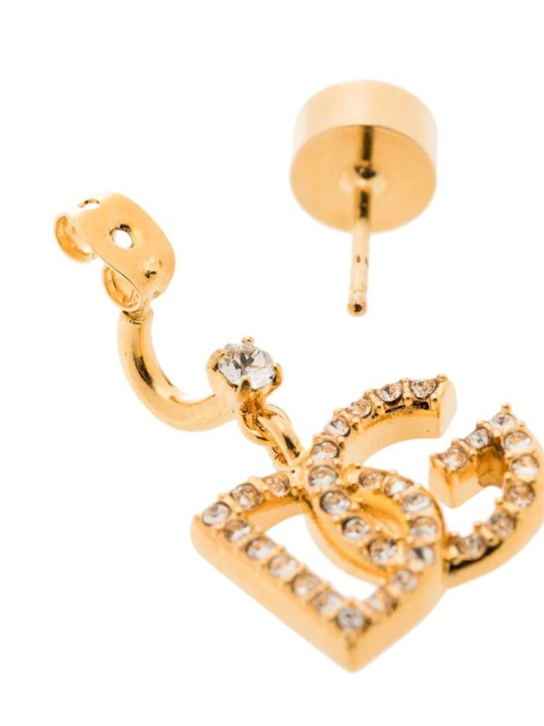 Dolce & Gabbana  rhinestone-embellished D&G earrings - Image 3