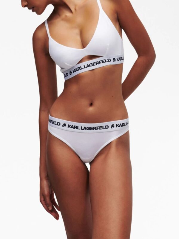 Karl Lagerfeld  logo-waistband jersey thong - Image 2