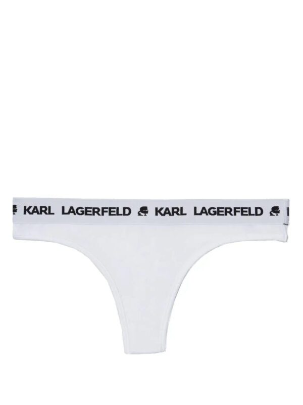 Karl Lagerfeld  logo-waistband jersey thong