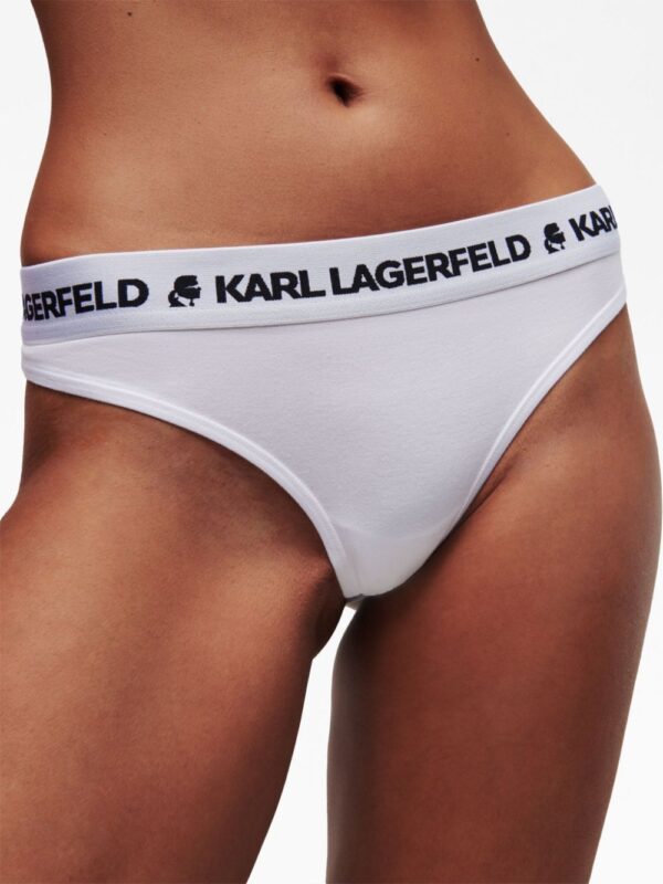 Karl Lagerfeld  logo-waistband jersey thong - Image 4