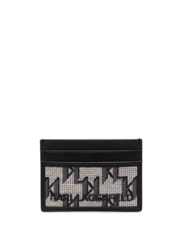 Karl Lagerfeld  K/Monogram jacquard cardholder