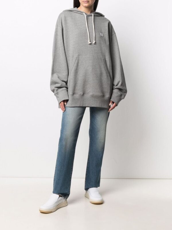 Acne Studios face-patch oversized hoodie - Image 3