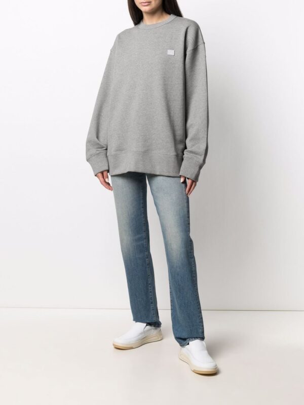 Acne Studios face-patch crew neck sweatshirt - Image 3