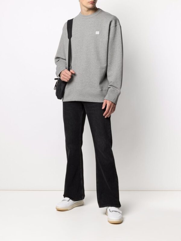 Acne Studios face-patch crew neck sweatshirt - Image 2