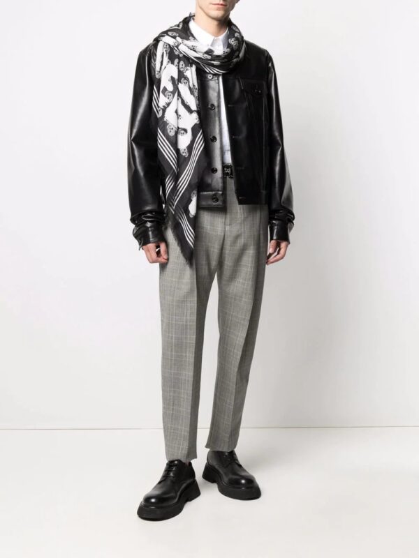 Alexander McQueen  skull-print logo scarf - Image 2